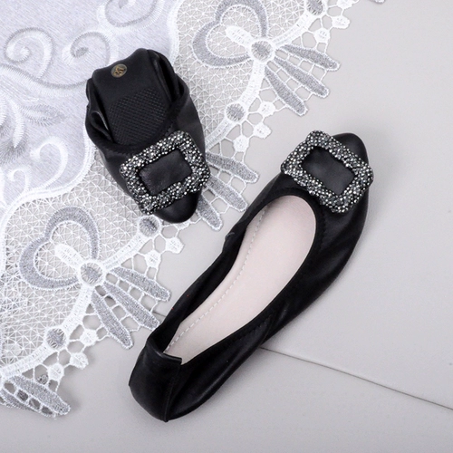 Комфортная плоская подошва обувь с заостренным носом с низким вырезом, из натуральной кожи, большой размер