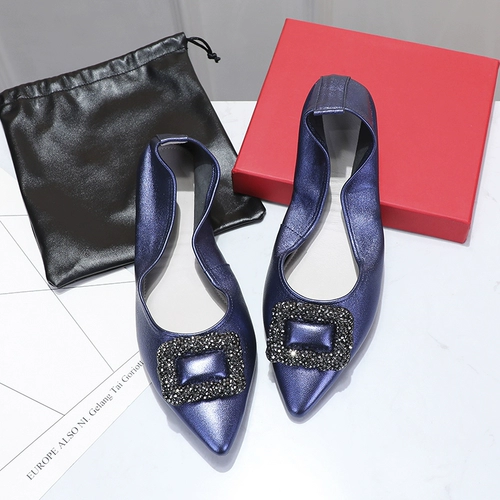 Обувь для яичной булочки с овсяной кожей, туфли с заостренной столовой с туфли с кожа