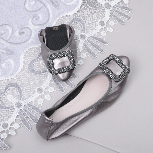 Комфортная плоская подошва обувь с заостренным носом с низким вырезом, из натуральной кожи, большой размер