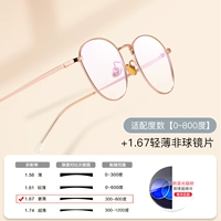 Рамка+1,67 анти -блюдная световая линза (цвета замечаний, данные с двойными глазами)