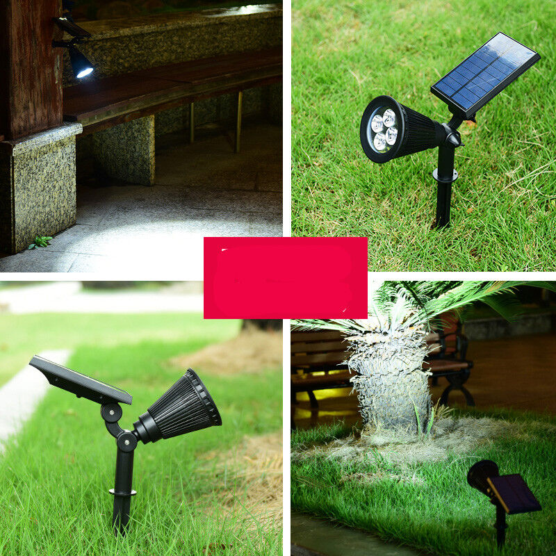 Solar Floodlight Spotlight Grass Terrace Lamp Terrace Lamp Outdoor Water Super Bright Street Lamp Water Strengthen the Light White Light
