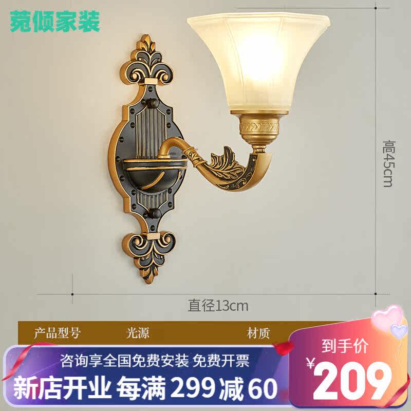 Brawl Quality European-style Chandelia Living-room Lamp Living Room Chandelia Bedroom Lamp Zinc Alloy Villa Atmospheric Luminaire Single Head