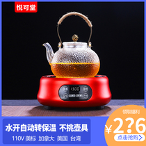 Electric ceramic stove tea stove Mini small induction cooker Iron pot Glass pot Tea maker Tea making 110V220V abroad tea set