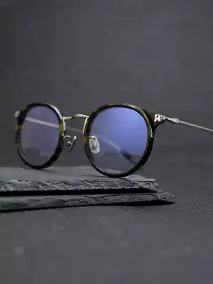 Japanese pure titanium frame round frame glasses frame myopia frame glasses men's glasses frame retro women can be equipped with degree tide tide