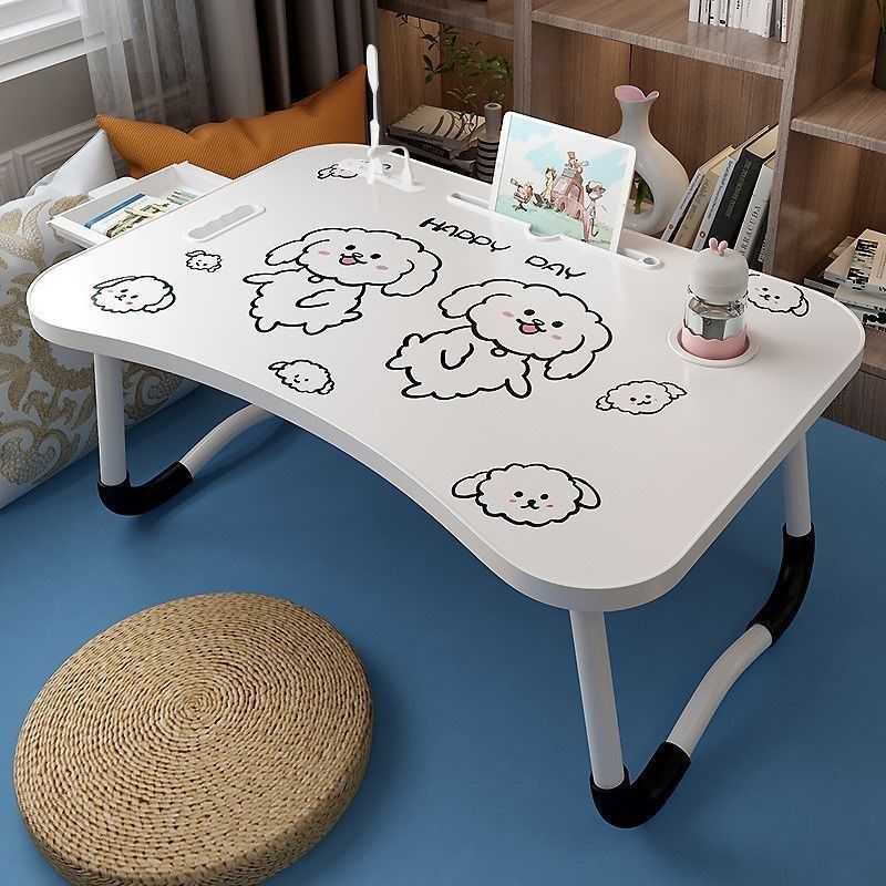 Bed Upper Table Notebook Computer Desk Can Fold Dorm Room God students learn meals with small table sloth children