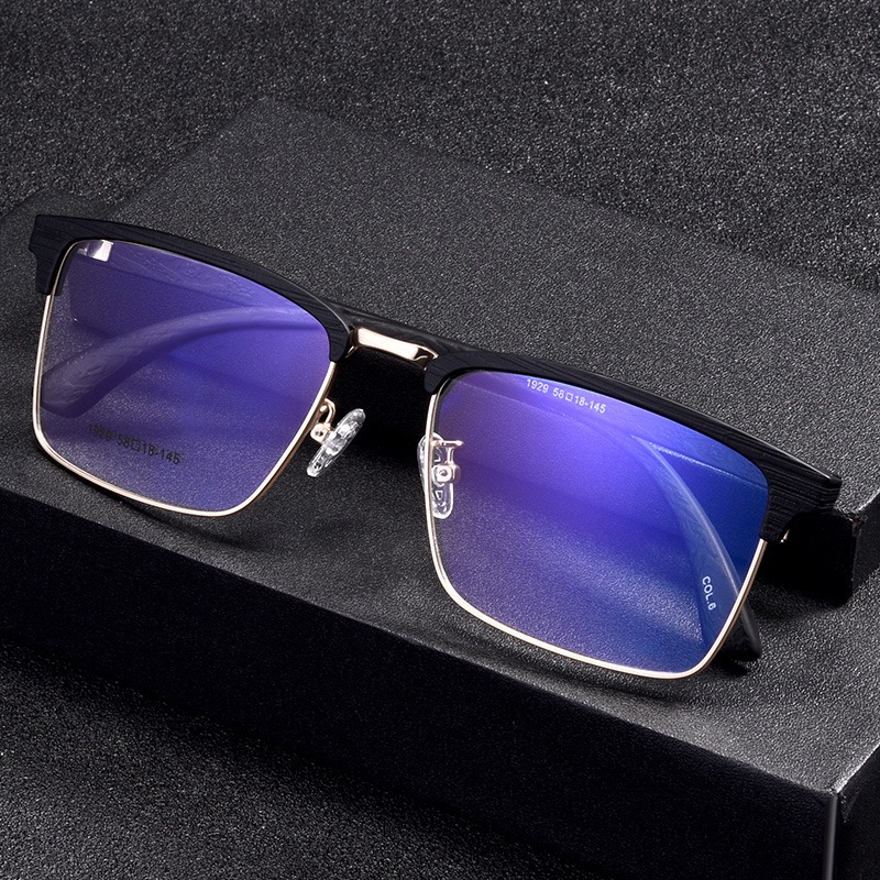 Myopia Glasses Male With Degrees Ultra Light Full Frame Spectacle Frame Comfort Adjustable Glasses Finished Eye Myopia