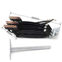 Driving seamless sliding contact line current collector three-stage 4-pole slider 60A carbon brush head 6-pole receiver high copper content