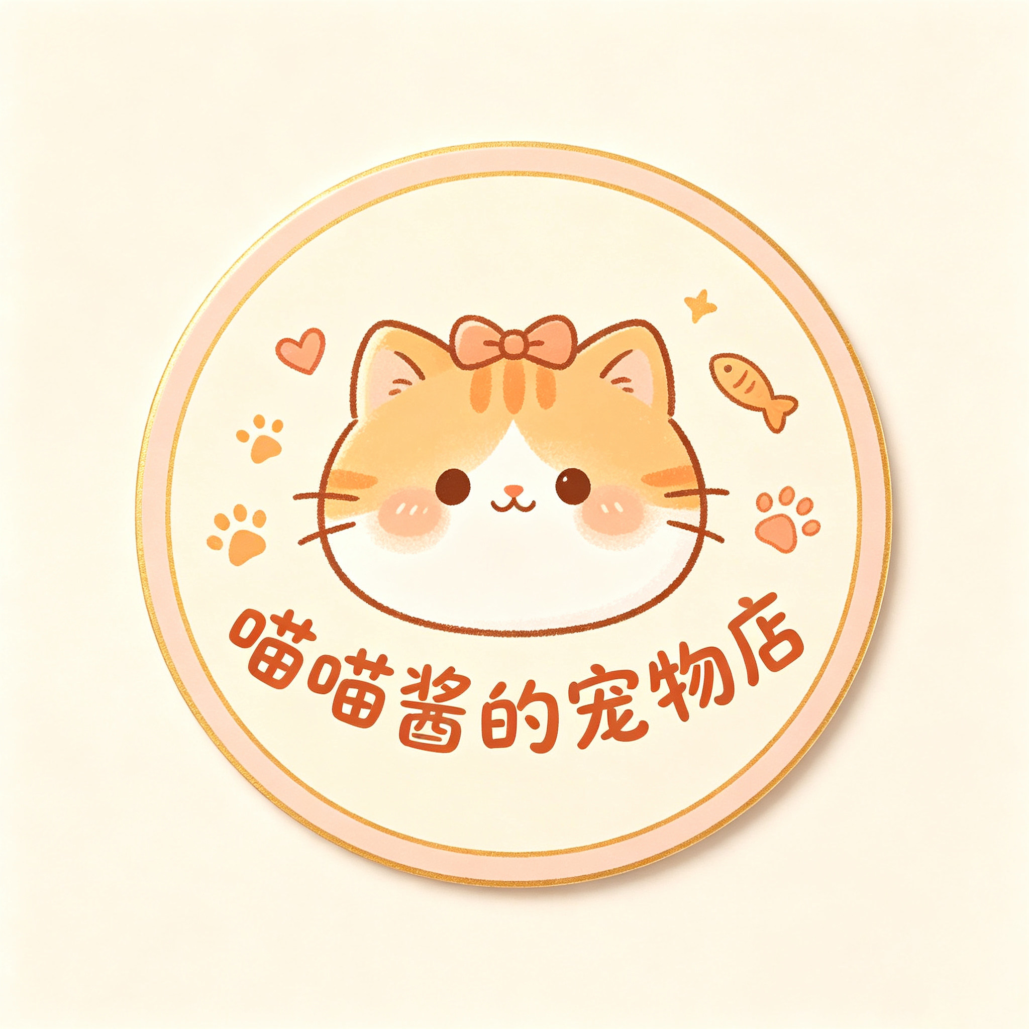 喵喵酱宠物店的LOGO