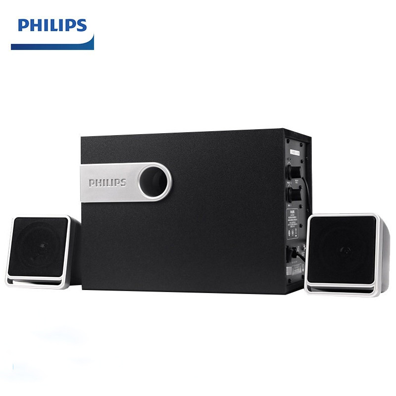 Philips SPA2341 Home Portable Acoustics Computer Desktop 2 1 Active Overweight Low Sound Cannon Small Speaker Horn