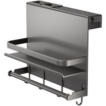 Kitchen rack multi-functional condiment supplies collection chopsticks knife storage rack wall-mounted knife holder 3062