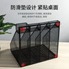 Deli Four-Column Desktop Metal File Rack, File Folder Storage Box, Iron Mesh File Grid, Bookshelf, Document Rack, Storage Rack, Office Supplies, Stationery Organizer, Multi-Layer File Basket