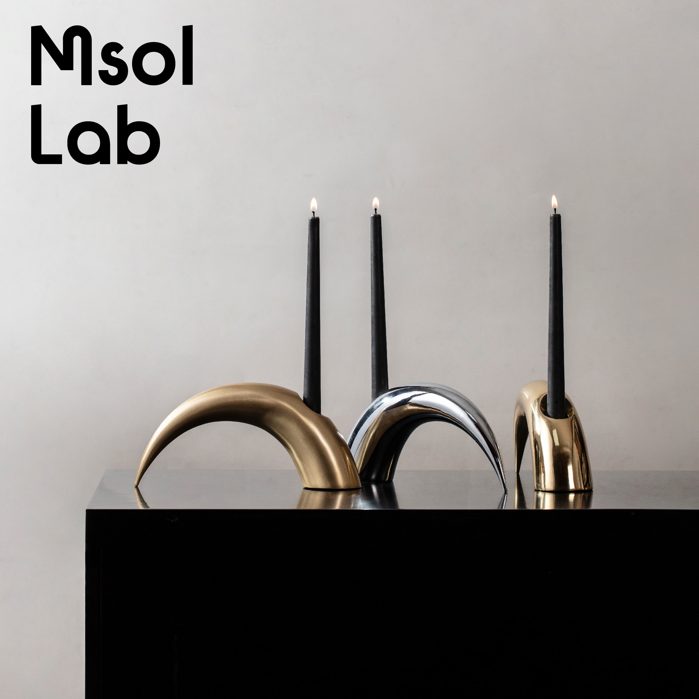Msol Destinations Msl Lab Candle Holders Original Design Copper Fun Variable Horn Styling Soft Dress Matching-Taobao