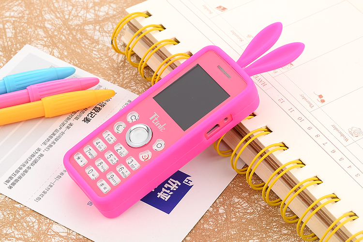 Trẻ em học sinh điện thoại di động nhỏ siêu nhỏ phim hoạt hình nhỏ thẻ kép chờ hai túi dễ thương nam và nữ chức năng máy HY