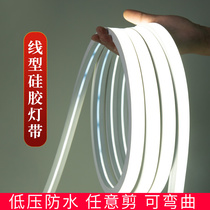 led flexible silicone lamp with soft casing 24V12 low pressure outdoor waterproof embedded linear lamp indoor