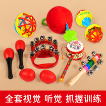 Newborn Baby Dialed drum toy can nibble with baby 0 to 3 months 1 0 old puzzle early to teach 6-hand rocking bell