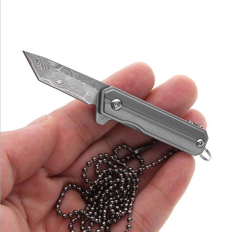 Clearance high hardness titanium alloy folding knife EDC mini quick key