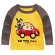 1 tuổi 2 áo nhỏ 3 bông mùa thu quần áo nam kho báu bên ngoài mặc nữ boy bao 6 bé 4 trẻ em cô gái T-shirt 桖 máu dài.