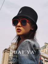 gm sunglasses female yellow pink large frame can be equipped with degree myopia sunglasses male tide sunglasses female UV protection