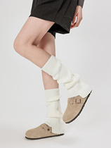 Brkend micro-flared ladder socks warm and versatile pile socks y2k solid color leg covers millennium hot girl socks jk women