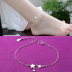 Vòng chân nữ phiên bản Hàn Quốc s925 sterling bạc đơn giản thời trang cá tính quà tặng chuông tươi chân nhẫn Sen trang sức vòng chân vòng đeo chân cho nữ Vòng chân