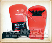 KK341 karate boxing gloves protective palm gloves taekwondo fight molded inner exposed finger adult children Conrad