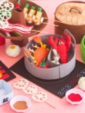 Семейная кухонная утварь, игрушка, флисовый набор материалов для детского сада, учебные пособия, DIY, деликатесы