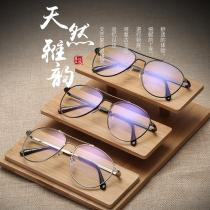 Pilot Anti-Blue Light Glasses Double Nose Beam Retro large frame Near-lens Lesbian Couple Eye Care Flat Mirror