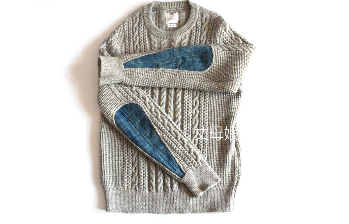 售完VISVIM FISHERMAN CABLE KNIT 18AW 古 