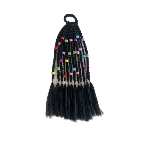 Дреды, хвостик с косичкой, детский парик в стиле хип-хоп, градиент