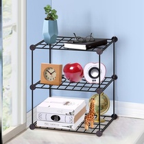 Iron Arts Office Desktop multilayer storage shelve small removable combined finishing small bookcase dorm room storage