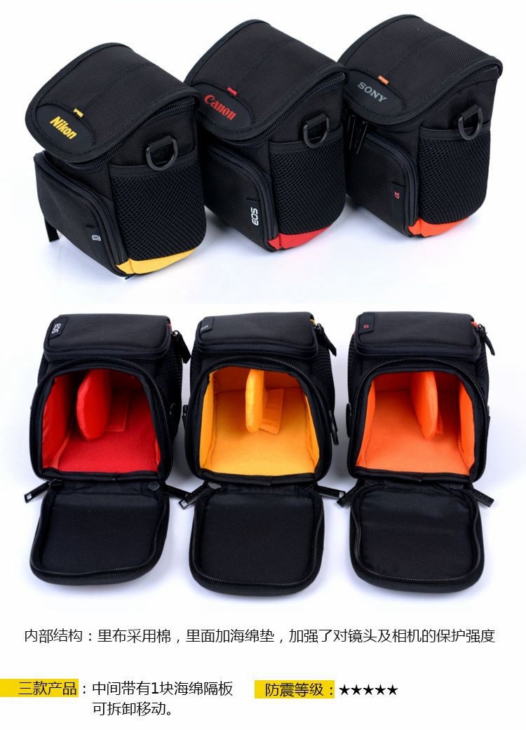 Thích hợp cho Canon EOSm2 m3 túi vi máy ảnh Sony Micro đơn gói gói nhập học Nikon tele Shoulder kỹ thuật số - Phụ kiện máy ảnh kỹ thuật số balo sony alpha