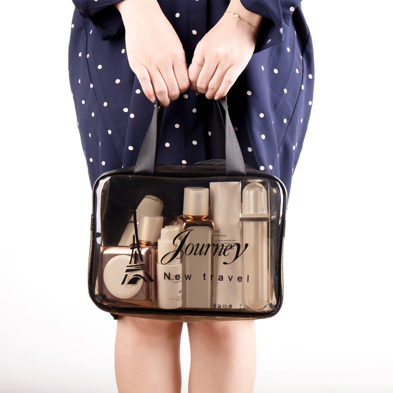 Deficit Promotion Travel Wash Containing Bag Swimming Fitness Handheld Waterproof Transparent Pvc Makeup Bath Bag Woman