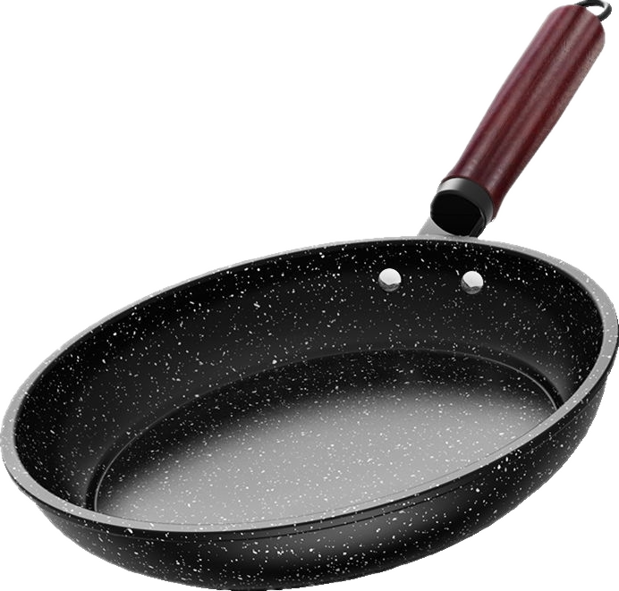 Manlup (MANLUPU) Home medical stone thickened rebase frying pan without a pan without oil smoke wood handle