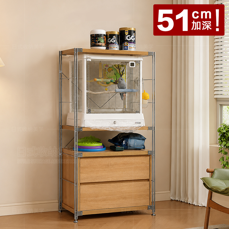 51 Deep Birdcage Storage Rack Dayang 5001 Display Cabinet with Wheels Hamster Pet Supplies Multi-Layer Storage Rack