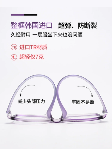 Anti -Fog Myopia Glasses Женские анти -легочно -световые излучения. Устойчивость