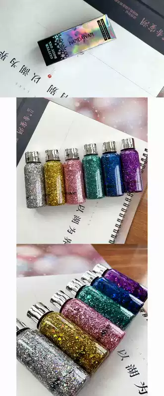 Nàng tiên cá trang điểm sequin flash body sữa Mặt long lanh long lanh phấn mắt sáng pha lê trang điểm sân khấu sáng châu Âu và Mỹ - Bóng mắt