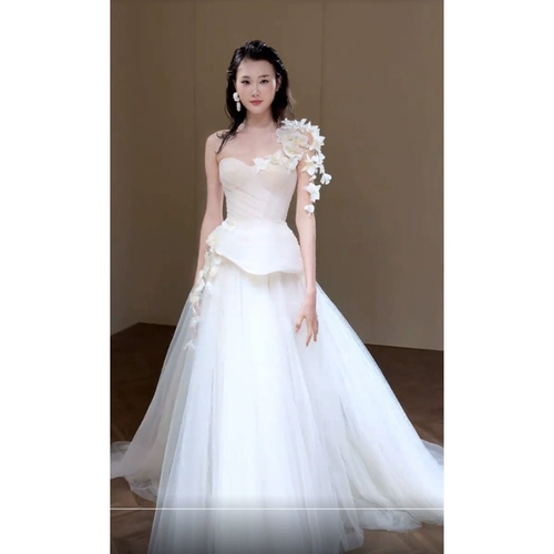 Кружевное свадебное платье для невесты, французский стиль, премиум класс, кружевное платье