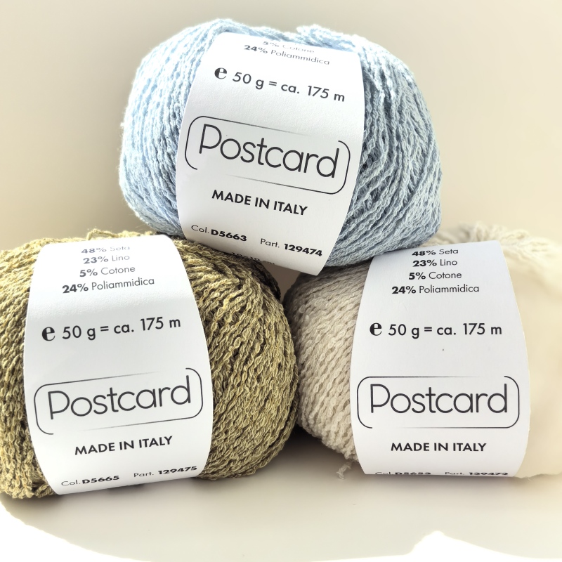Imported from Italy, Silk Linen Cotton Loop Yarn Postcard Summer Hand-Knitting Yarn Imported from Italy, Silk Linen Cotton Loop Yarn Postcard Summer Hand-Knitting Yarn