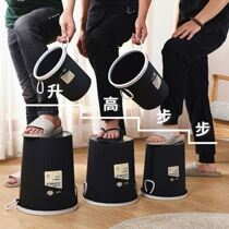 Commercial uncovered garbage bin large capacity household kitchen living room bedroom bathroom creative press basket modern light