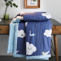 Cotton silk double-layer clip quilt Summer cool quilt is not padded cotton custom finished quilt cover clip quilt fake quilt Childrens air-conditioned room quilt