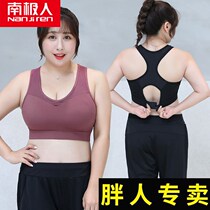 Big Code Sports Underwear Woman Shockproof Fat Mm Big Chest Running Bra Fitness Yoga Vest 200 Catty Anti Drooping Bra