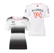 Official McLaren F1 Alonso Barton womens short-sleeved sports T-shirt racing supplies