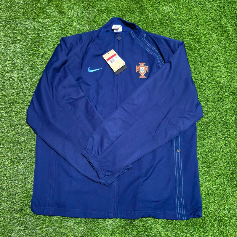 Nike Portugal 2004 European Cup Replica Football Appearance Jacket Sports Zipper Retro Jacket Windbreaker