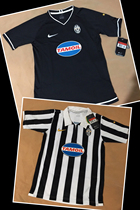Nike Juventus 0607 big childrens home away Short Sleeve Jersey team uniform