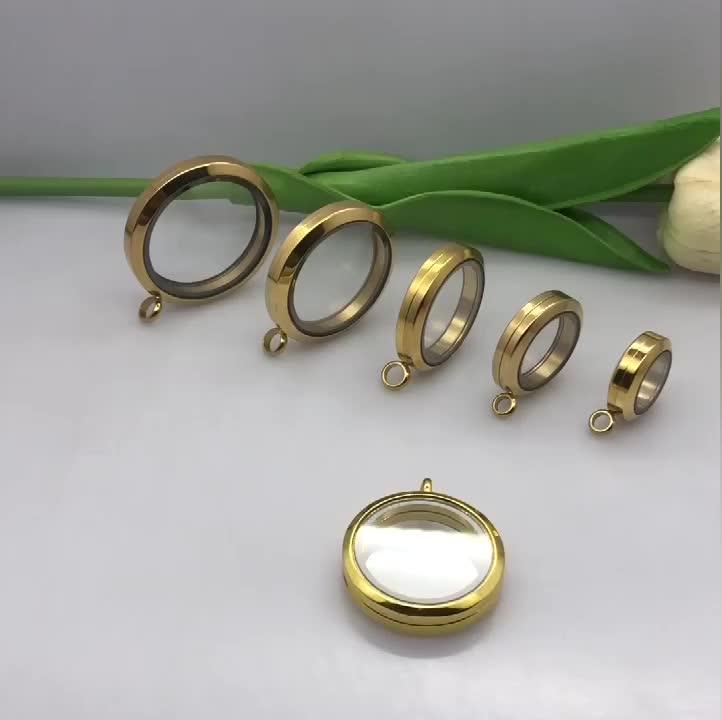 Wholesale 20mm 316L Stainless Steel Glass Living Memory Floating