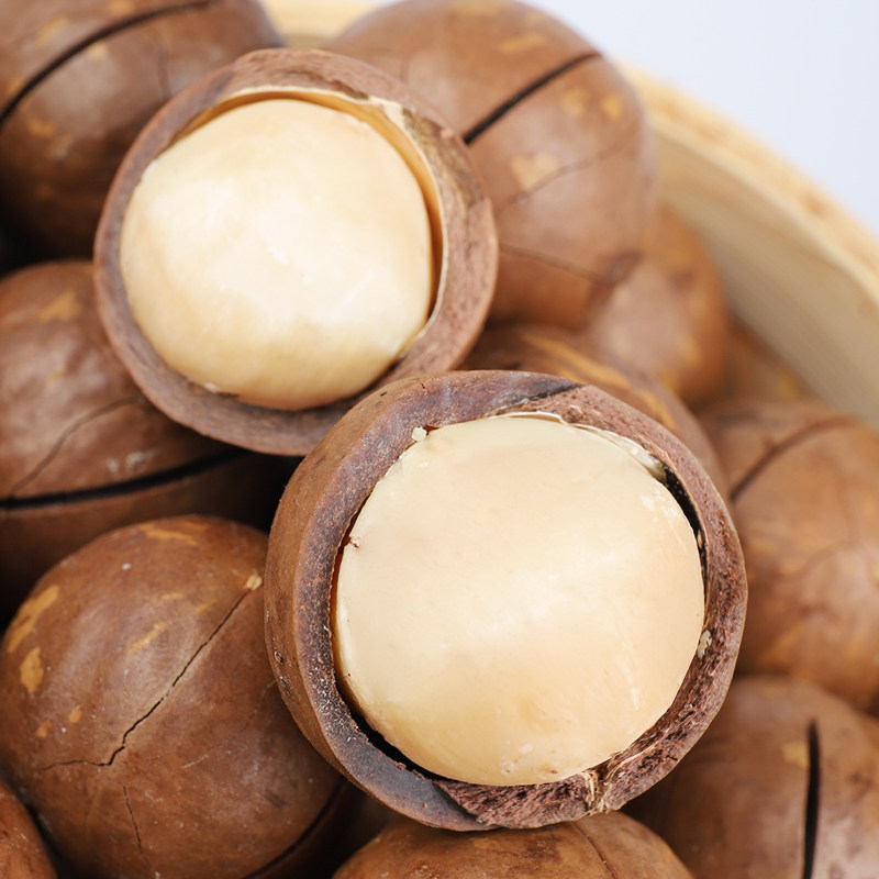 新货夏威夷果袋装奶油味休闲零食坚果炒货散装整箱大颗粒开口壳器