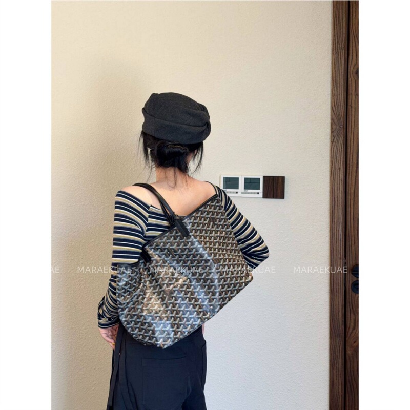 Maraekuae 2026 Classic Large Tote Shopping Bag Dog Tooth Pattern Bag Large Capacity Single Shoulder Handbag Mother-Daughter Mommy Bag