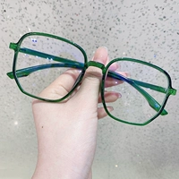 Прозрачная зеленая рама+плоская бесцветная анти -летучая светильная линза