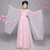 Phong cách cổ xưa của trẻ em trang phục cổ tích Quần áo của phụ nữ Hanfu Tang TRANG Công chúa cổ xưa ăn mặc kéo dài - Trang phục yếm váy múa trẻ em