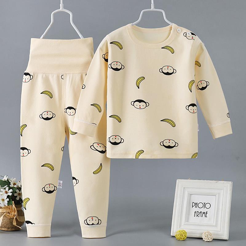 Bé bông eo cao bụng thiết nam và nữ bé mùa thu quần quần áo mùa thu childrens đồ ngủ mens và nữ dép cardigan.